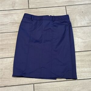 Blue Mini Pencil Skirt for Work